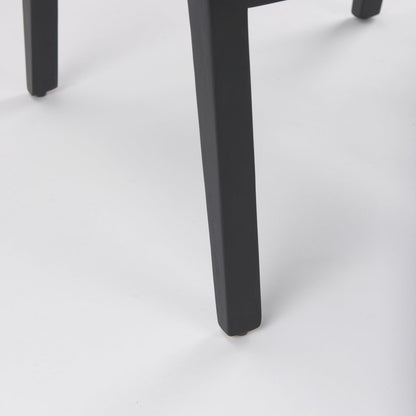 Beige Fabricblack Wood Dining Chair