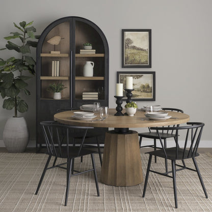 Black Metal Dining Chair