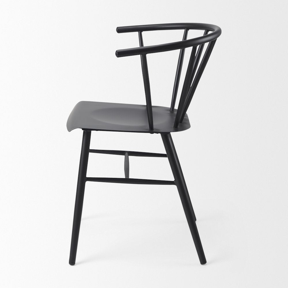 Black Metal Dining Chair