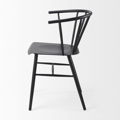 Black Metal Dining Chair