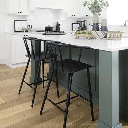 Black Metal Counter Stool