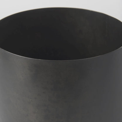 Juno 8.5H Large Black Iron Vase