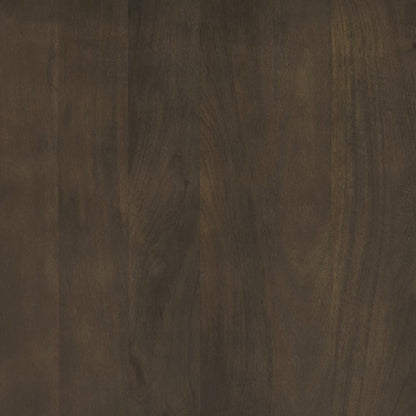 Dark Brown Wood Oval Fluted Coffee Table