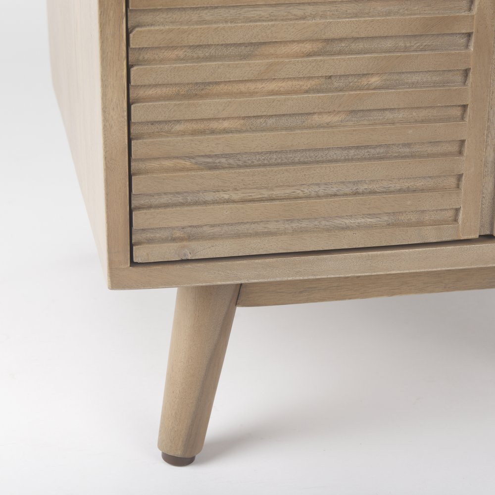Sable  19.0L x 19.0W x 21.5H Light Brown Wood Side Table