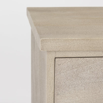 Beige Woodblack Accents 2 Door Accent Cabinet