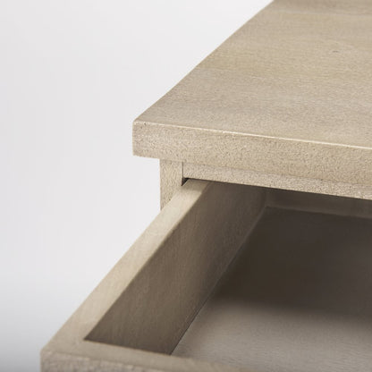 Beige Woodblack Accents 2 Door Accent Cabinet