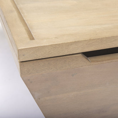 41.0L X 41.0W X 16.0H Brown Wood Angular Coffee Table