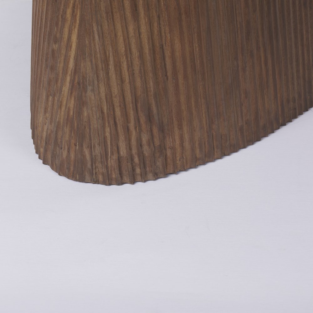 Lance 94"L x 50"W x30"H Medium Brown Solid Wood Oval Dining Table