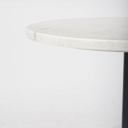 Maxwell Marble Top Pedestal End/Side Table