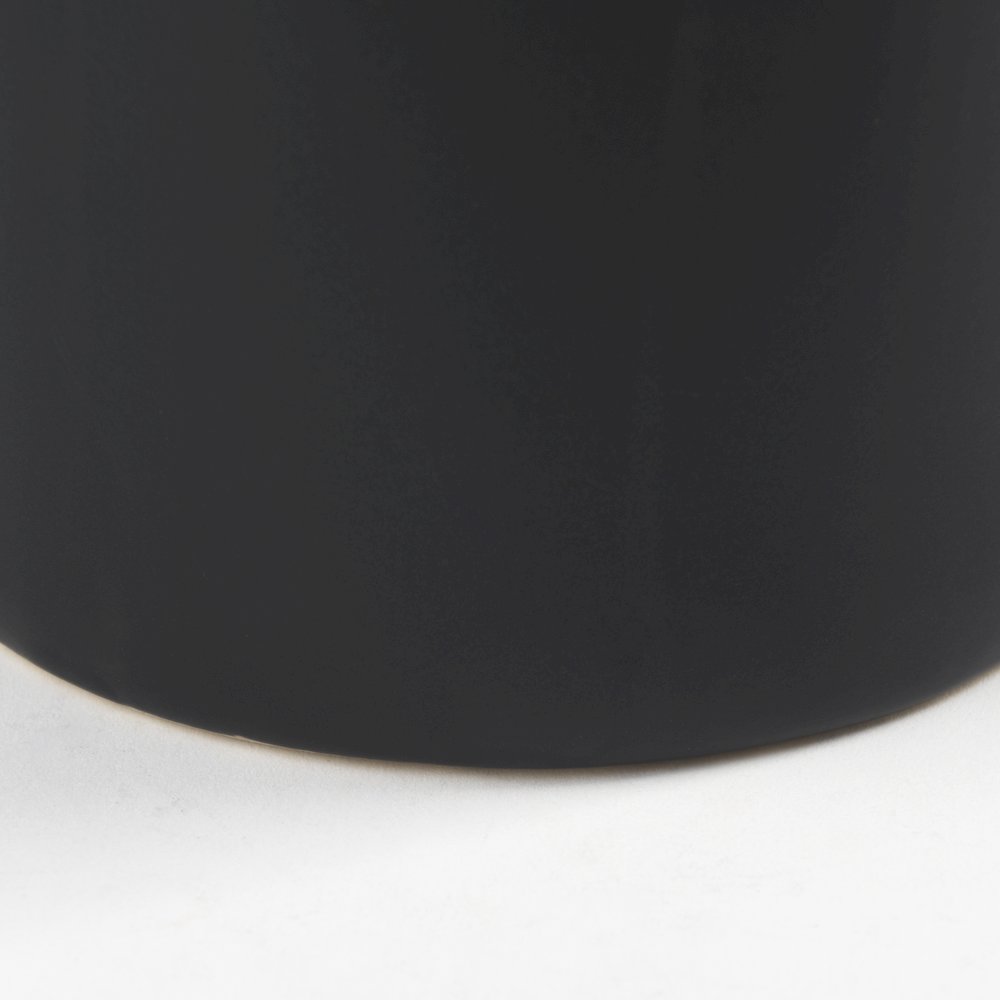 Burton 14.2H Medium Matte Black Ceramic Jug Vase