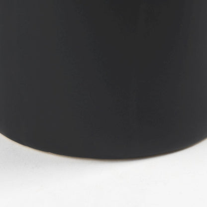 Burton 14.2H Medium Matte Black Ceramic Jug Vase