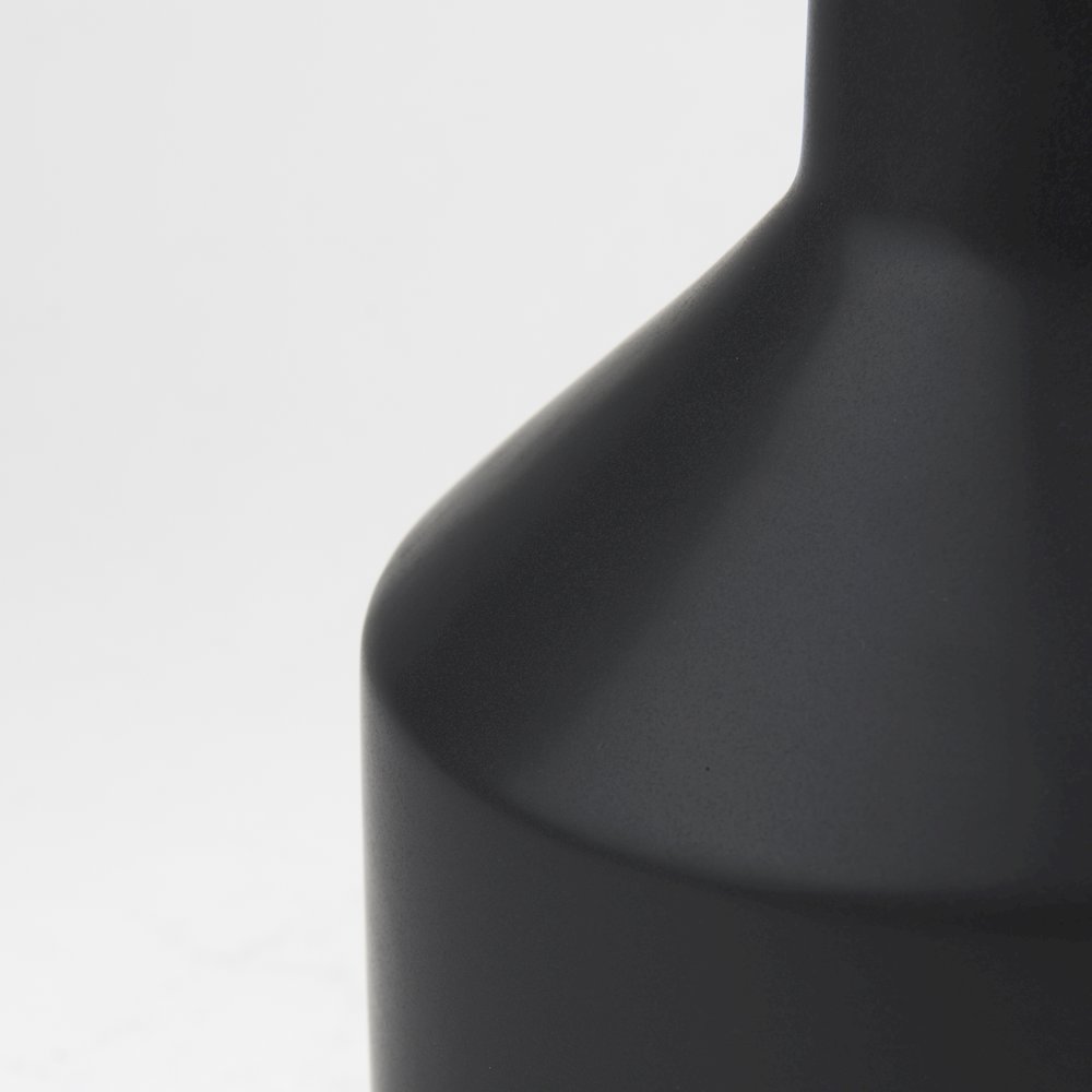 Burton 17.1H Large Matte Black Ceramic Jug Vase