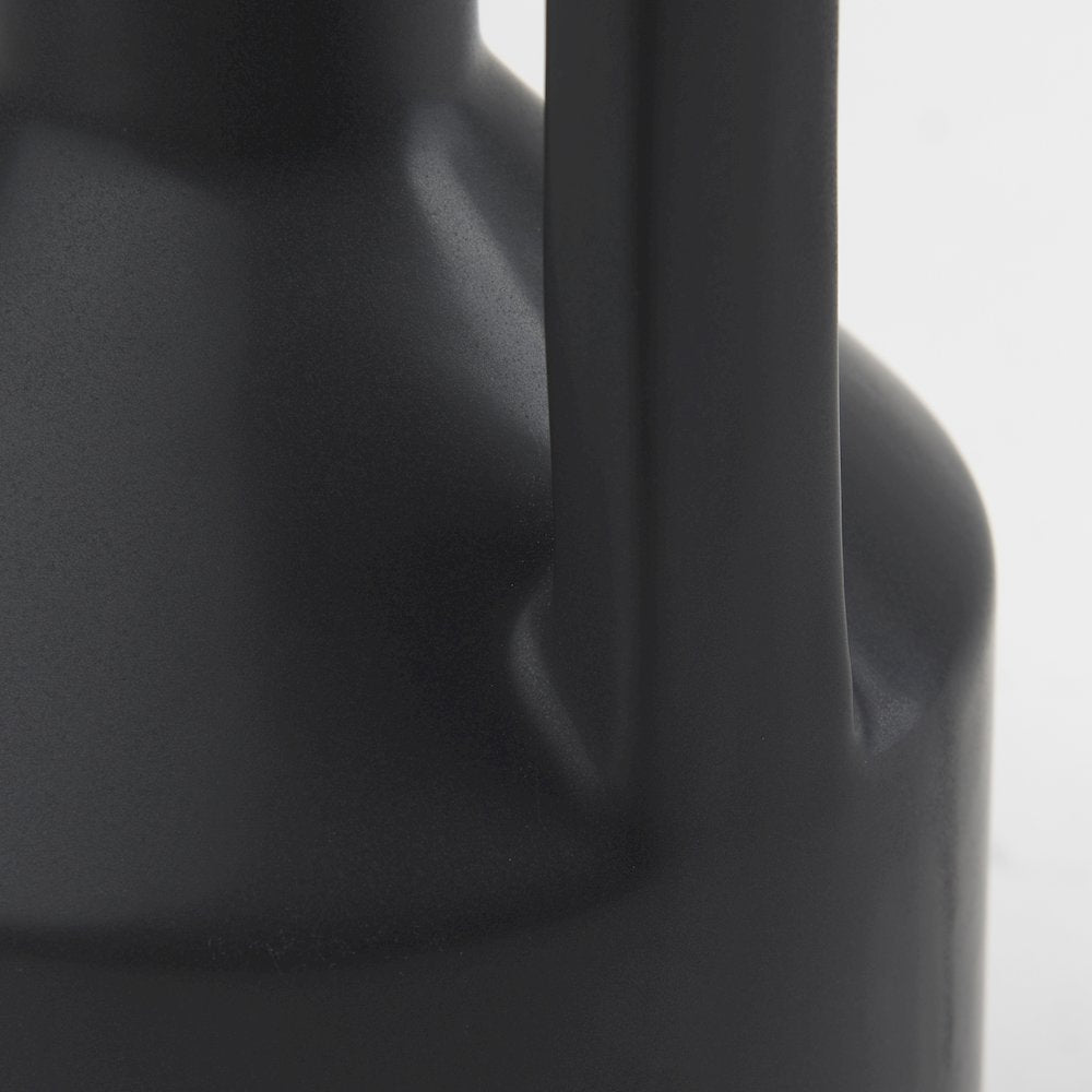 Burton 17.1H Large Matte Black Ceramic Jug Vase