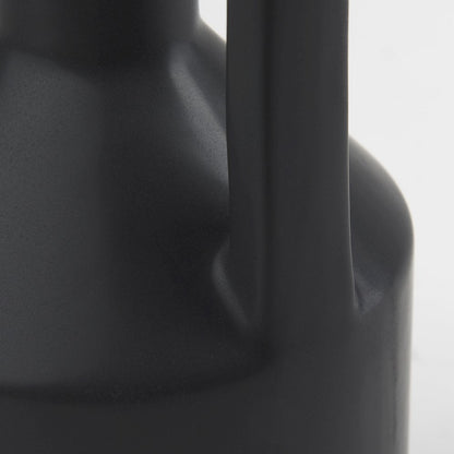 Burton 17.1H Large Matte Black Ceramic Jug Vase