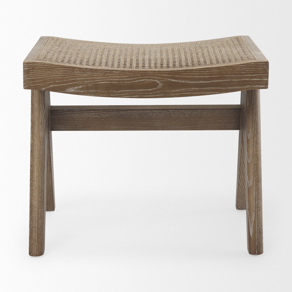 Medium Brown Wooden Stool