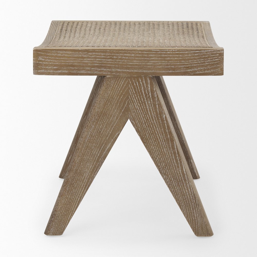 Medium Brown Wooden Stool
