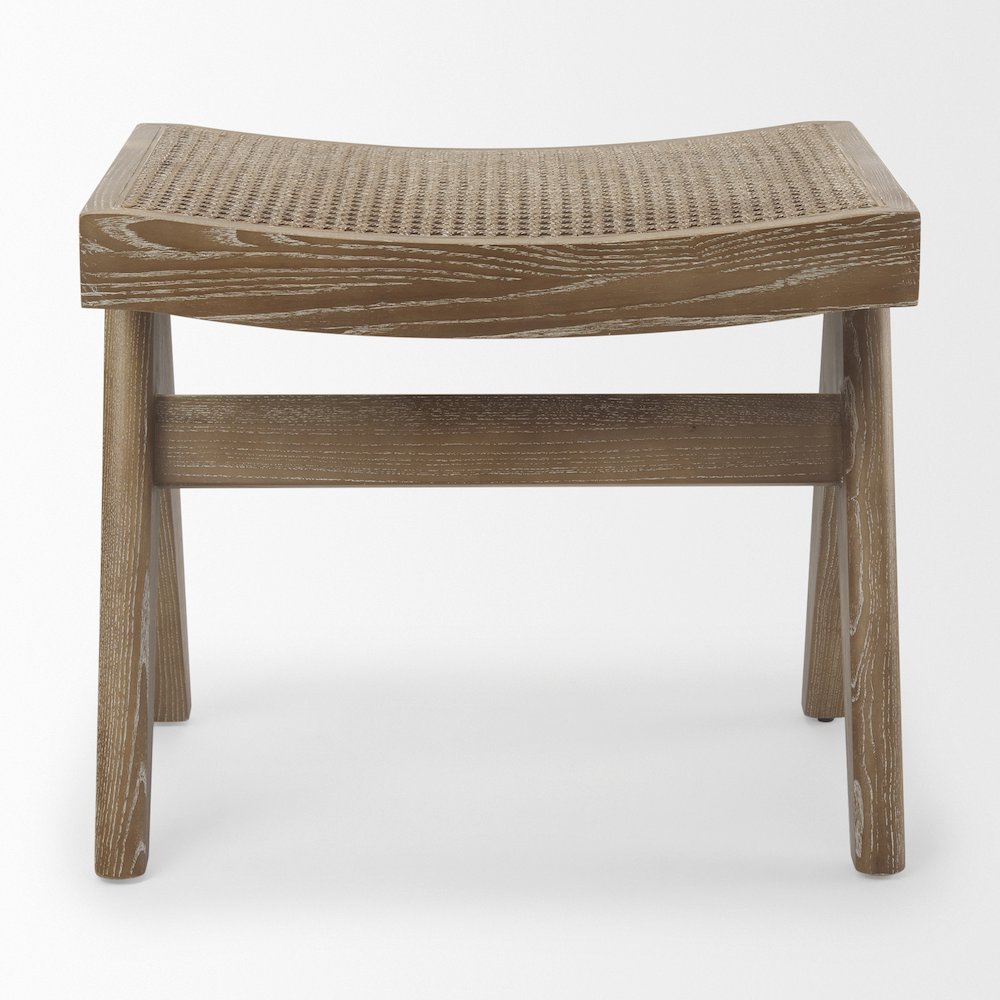 Medium Brown Wooden Stool