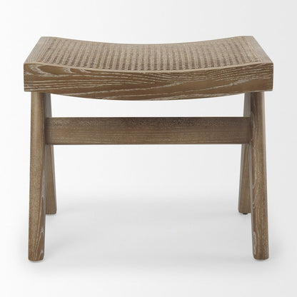 Medium Brown Wooden Stool
