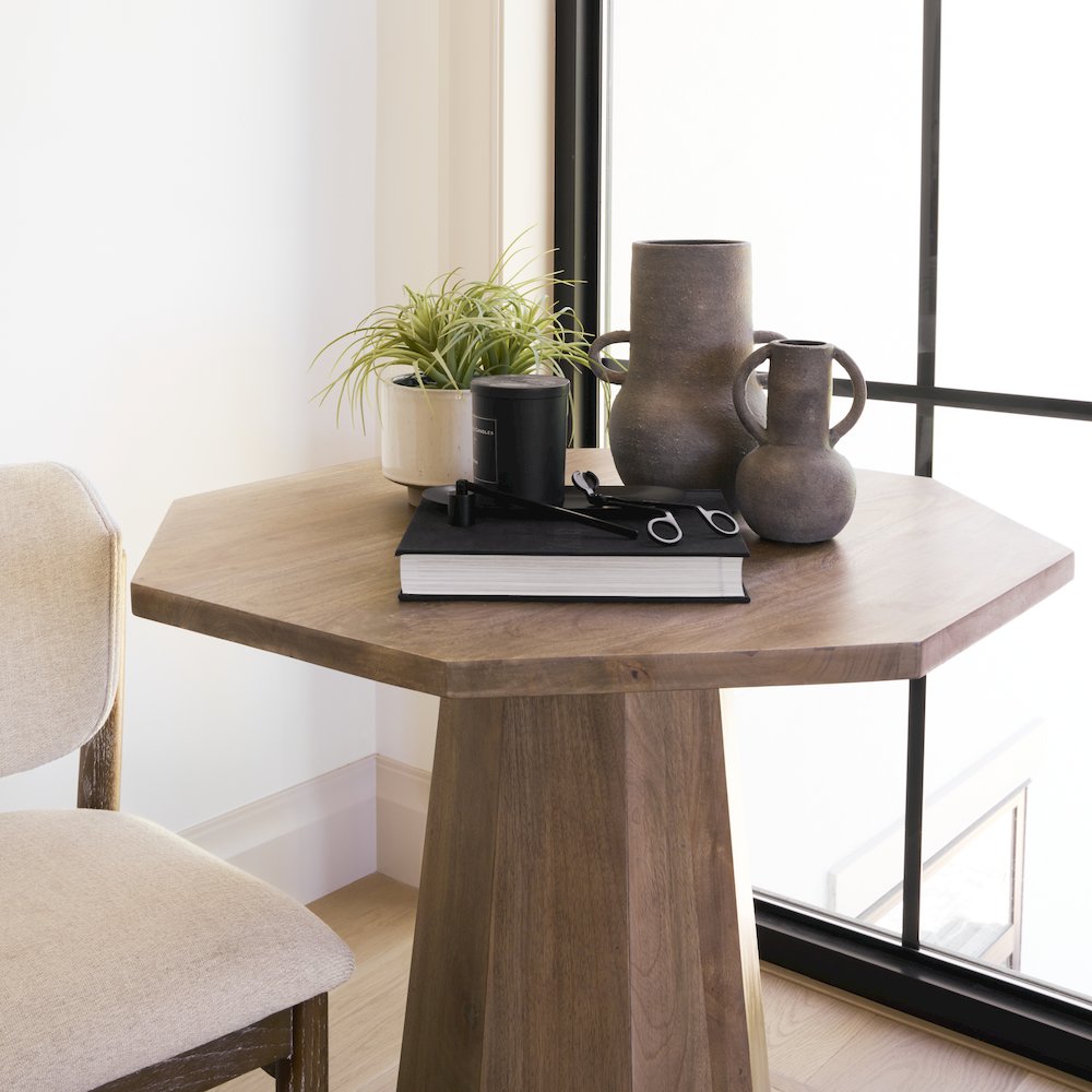 Arman6.7H Brown-Gray Double Ear Vase