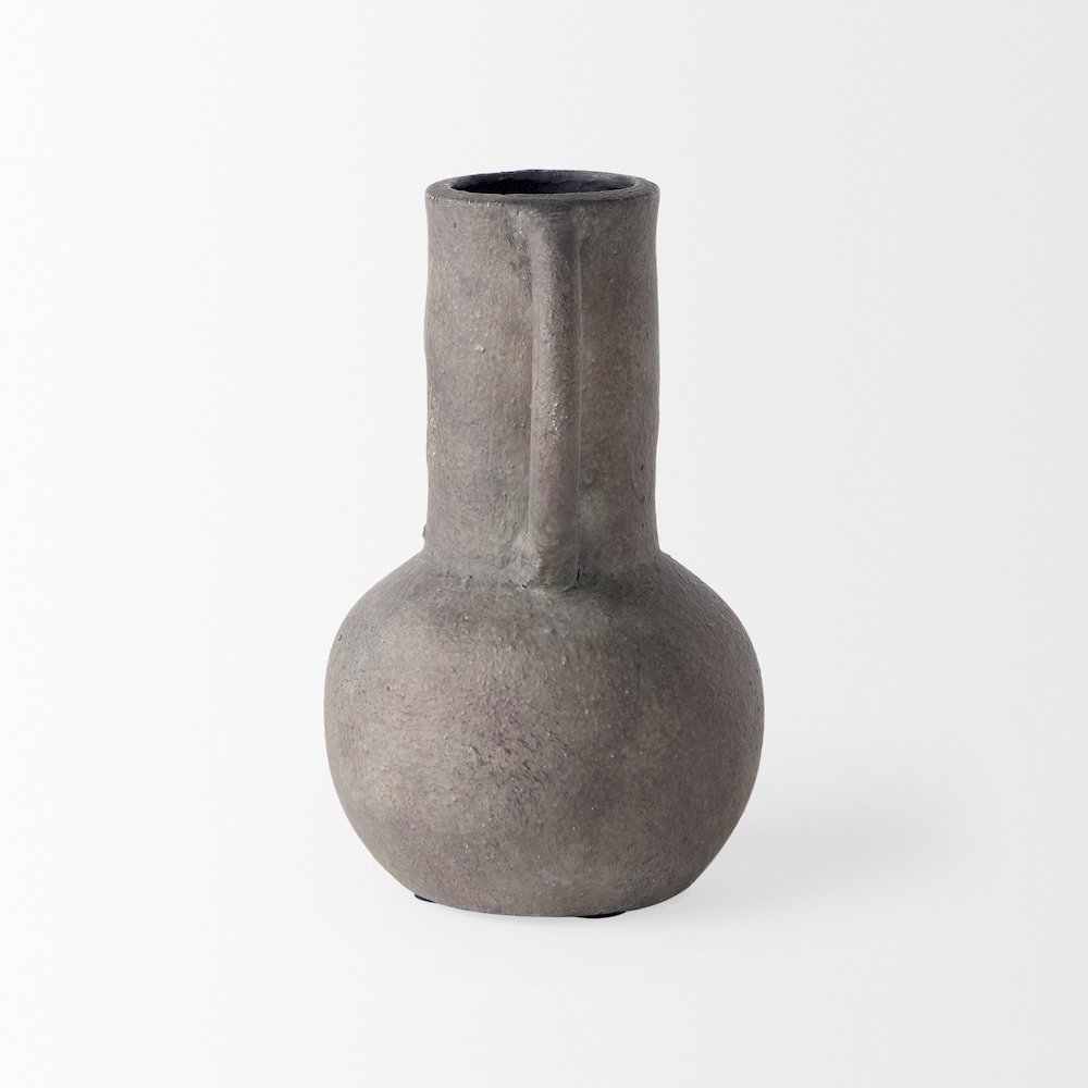 Arman6.7H Brown-Gray Double Ear Vase