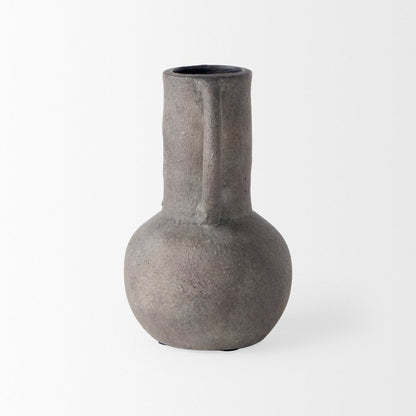 Arman6.7H Brown-Gray Double Ear Vase