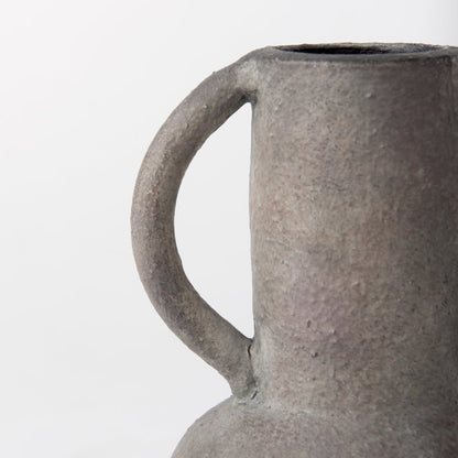 Arman6.7H Brown-Gray Double Ear Vase