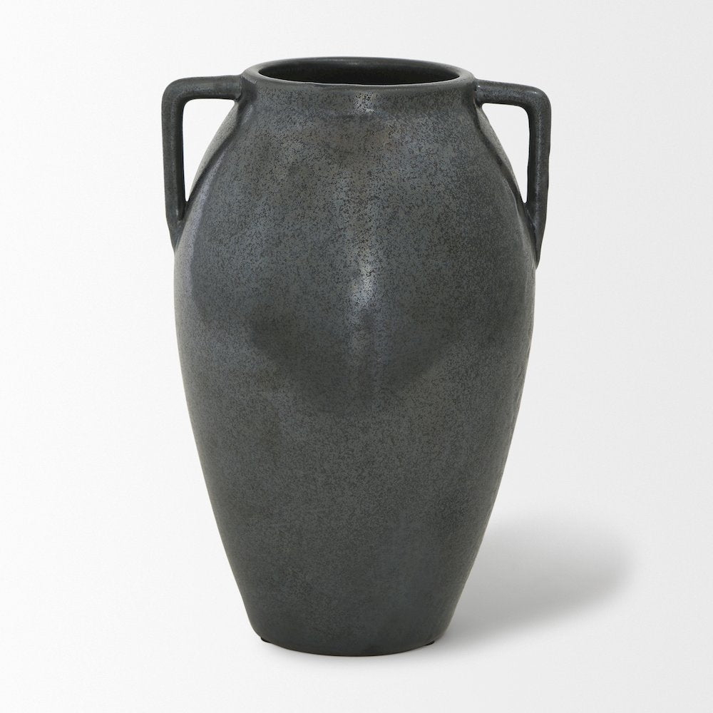Kora Medium Dark Metallic Double Ear Vase