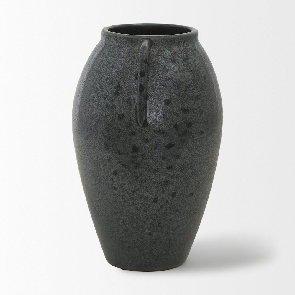 Kora Medium Dark Metallic Double Ear Vase
