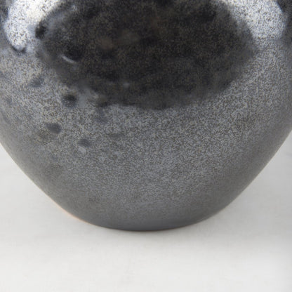 Kora Short Dark Metallic Double Ear Vase