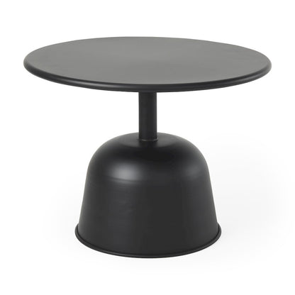 Metal Matte Black Accent Table