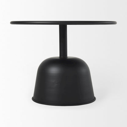 Metal Matte Black Accent Table