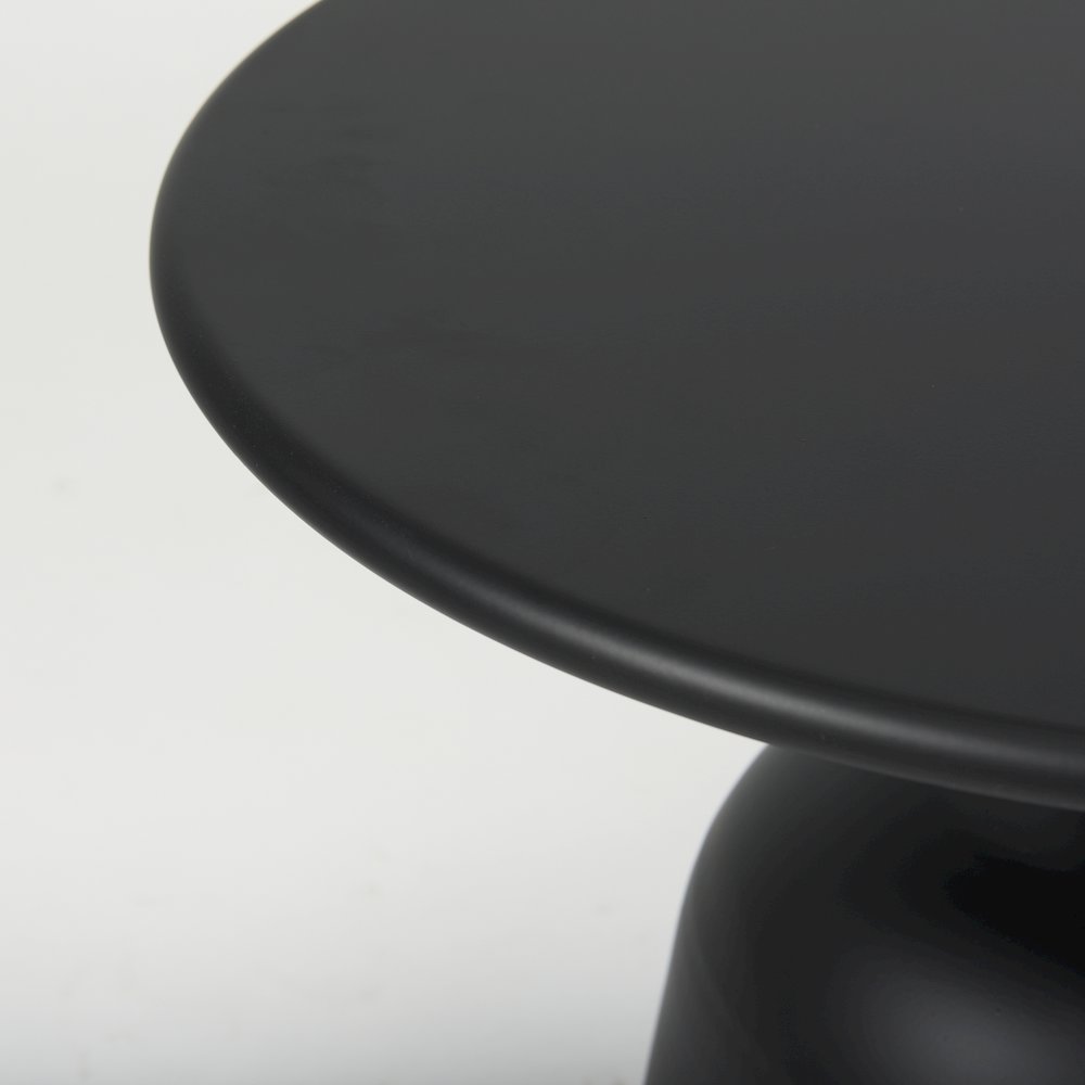Metal Matte Black Accent Table