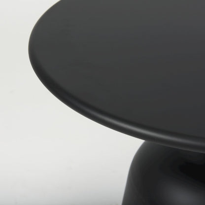 Metal Matte Black Accent Table