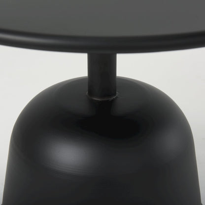 Metal Matte Black Accent Table
