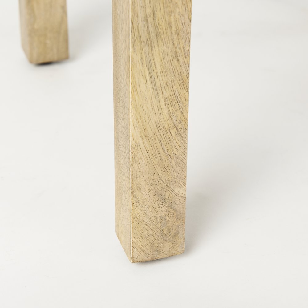 Light Wood Bridge Accent Table