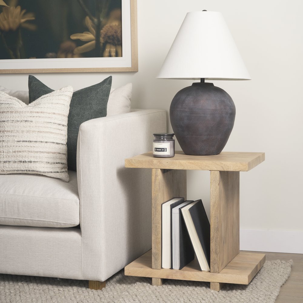 Nohr Light Brown Accent Table