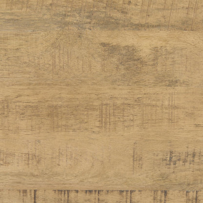 Light Brown Wood Rectangular Coffee Table