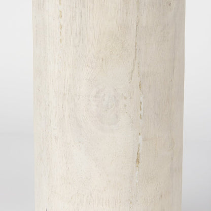 Knox Tall White-Wash Wood Decorative Object