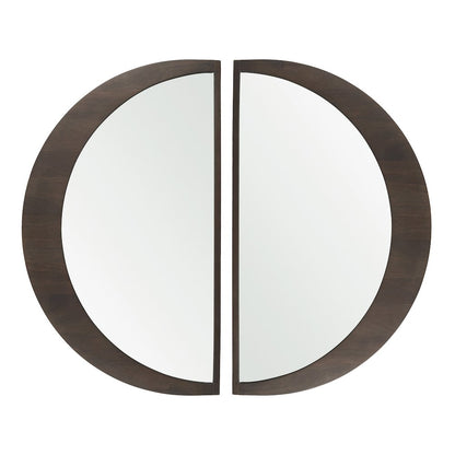 Celeste Dark Brown Wood Large Mirror