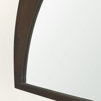 Celeste Dark Brown Wood Large Mirror