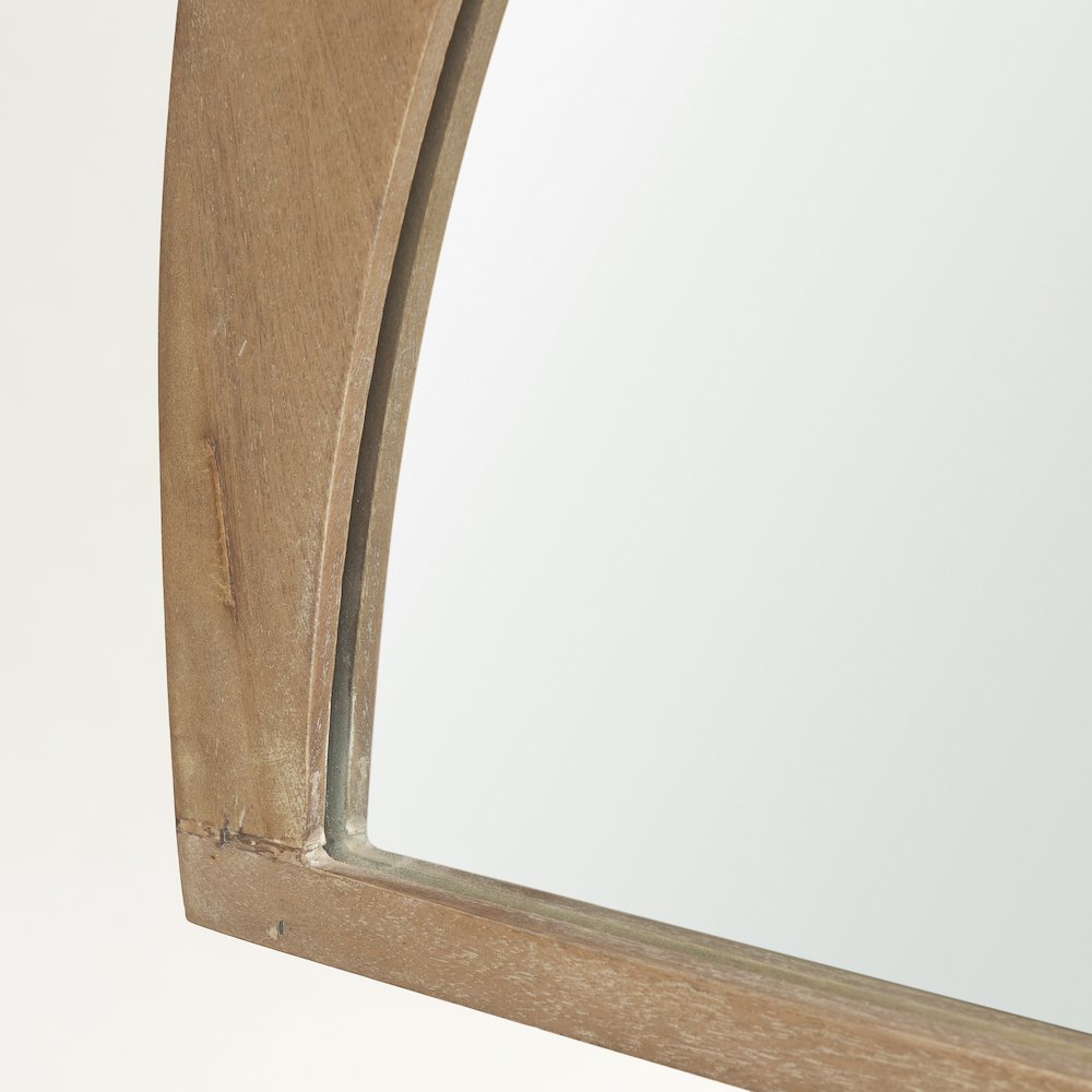 Celeste Light Brown Wood Large Mirror
