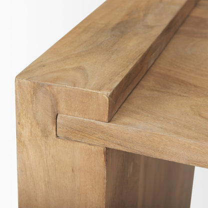 Light Wood Accent Table