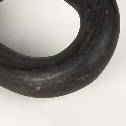 Tayla Large Black-Brown Wood Chain Link