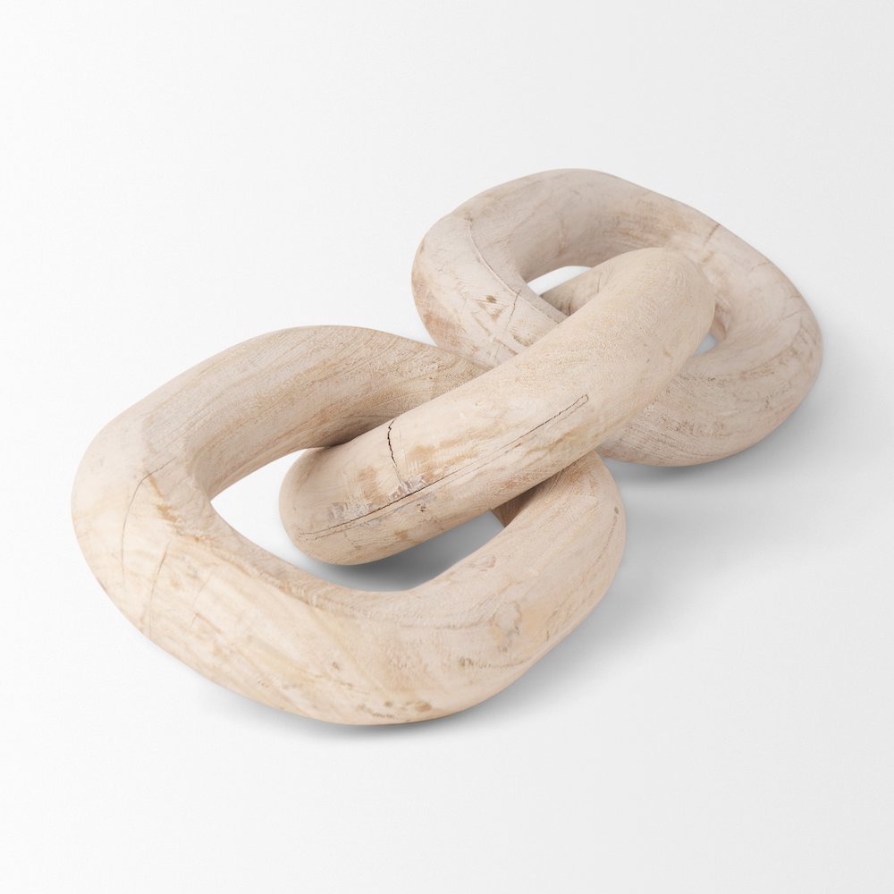 Tayla Large Blonde Wood Chain Link