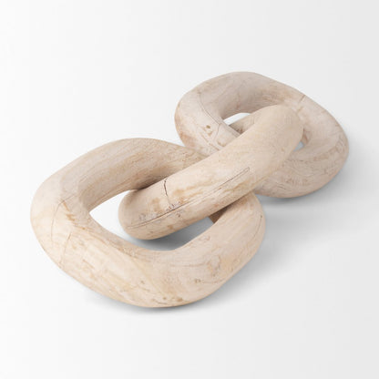 Tayla Large Blonde Wood Chain Link