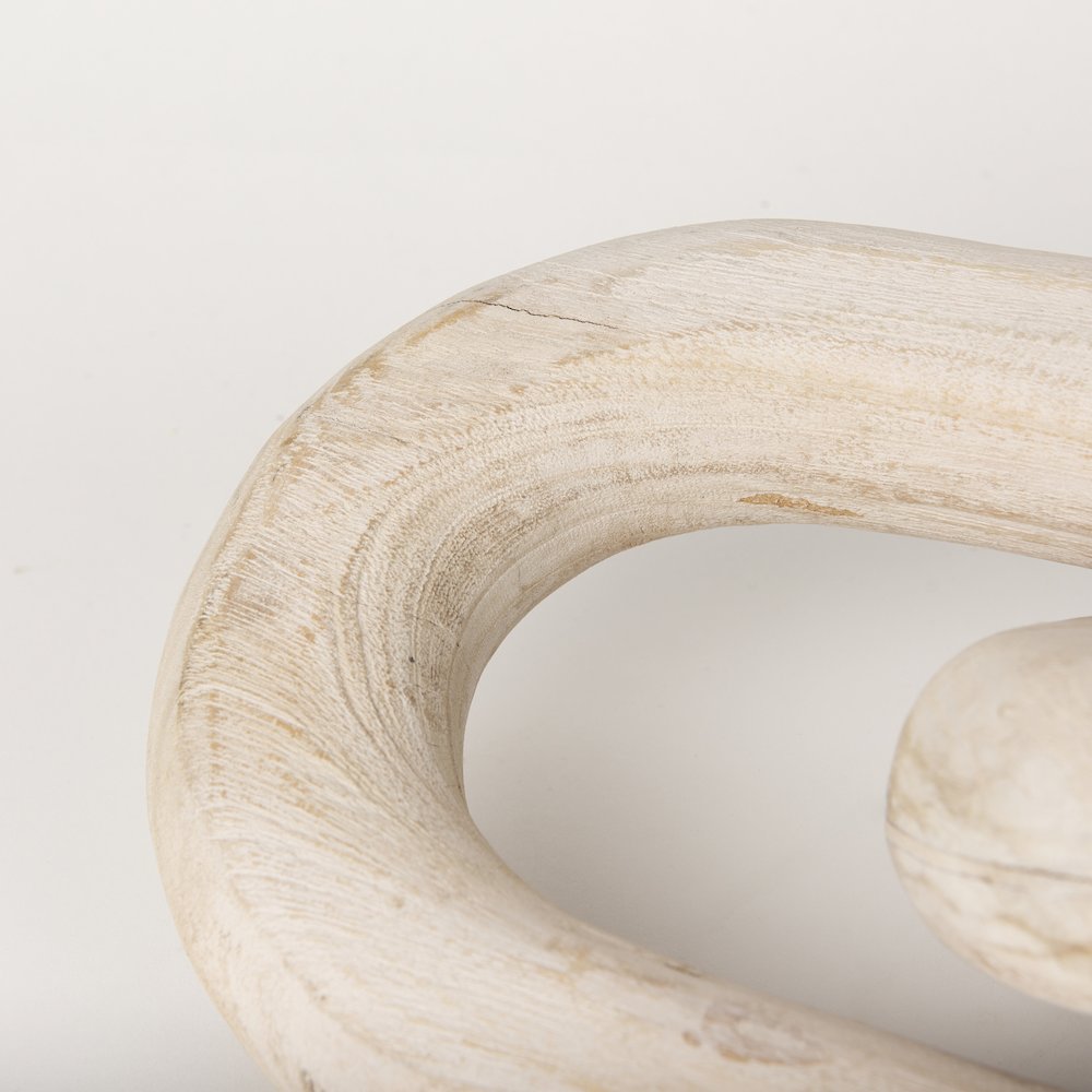 Tayla Large Blonde Wood Chain Link