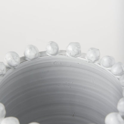 Basin Small Off-White Glazed Vase
