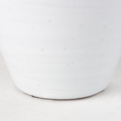 Basin Medium Off-White Glazed Vase
