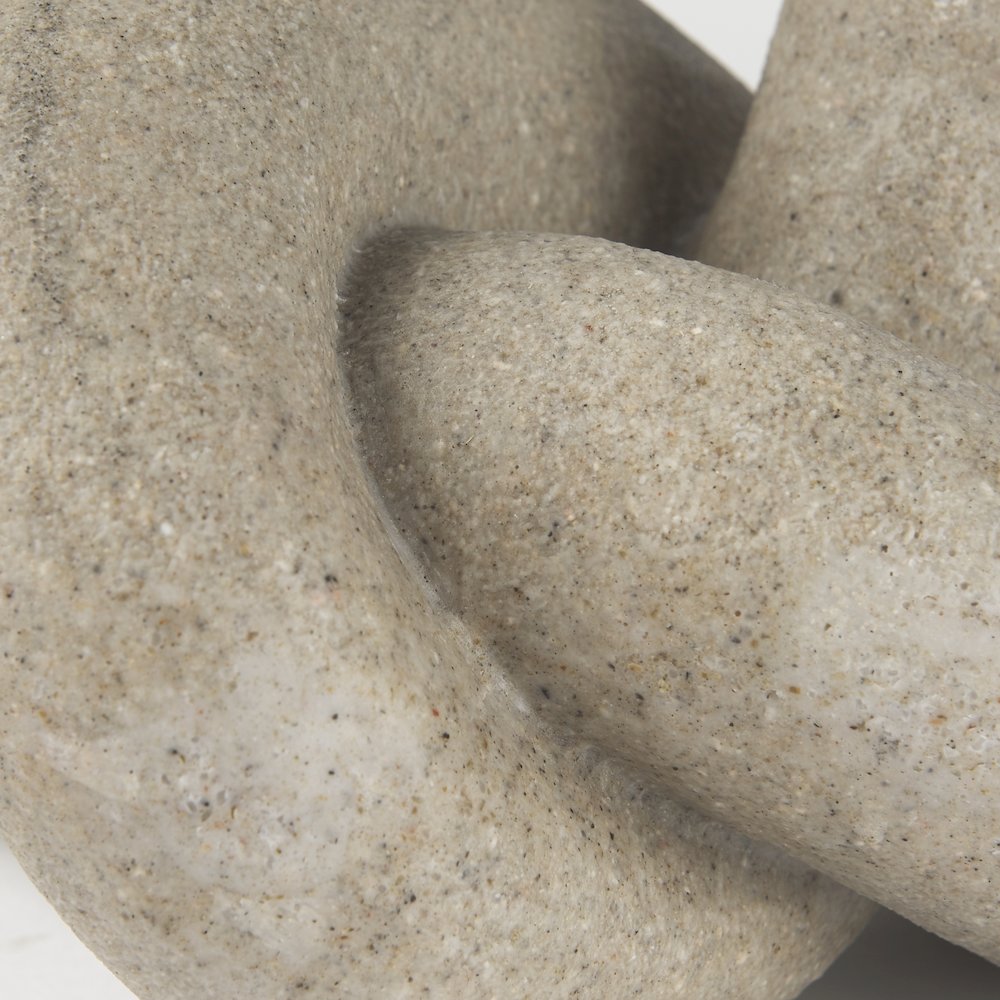 Otto Sandstone Resin Small Knot Sculpture Decorative Object