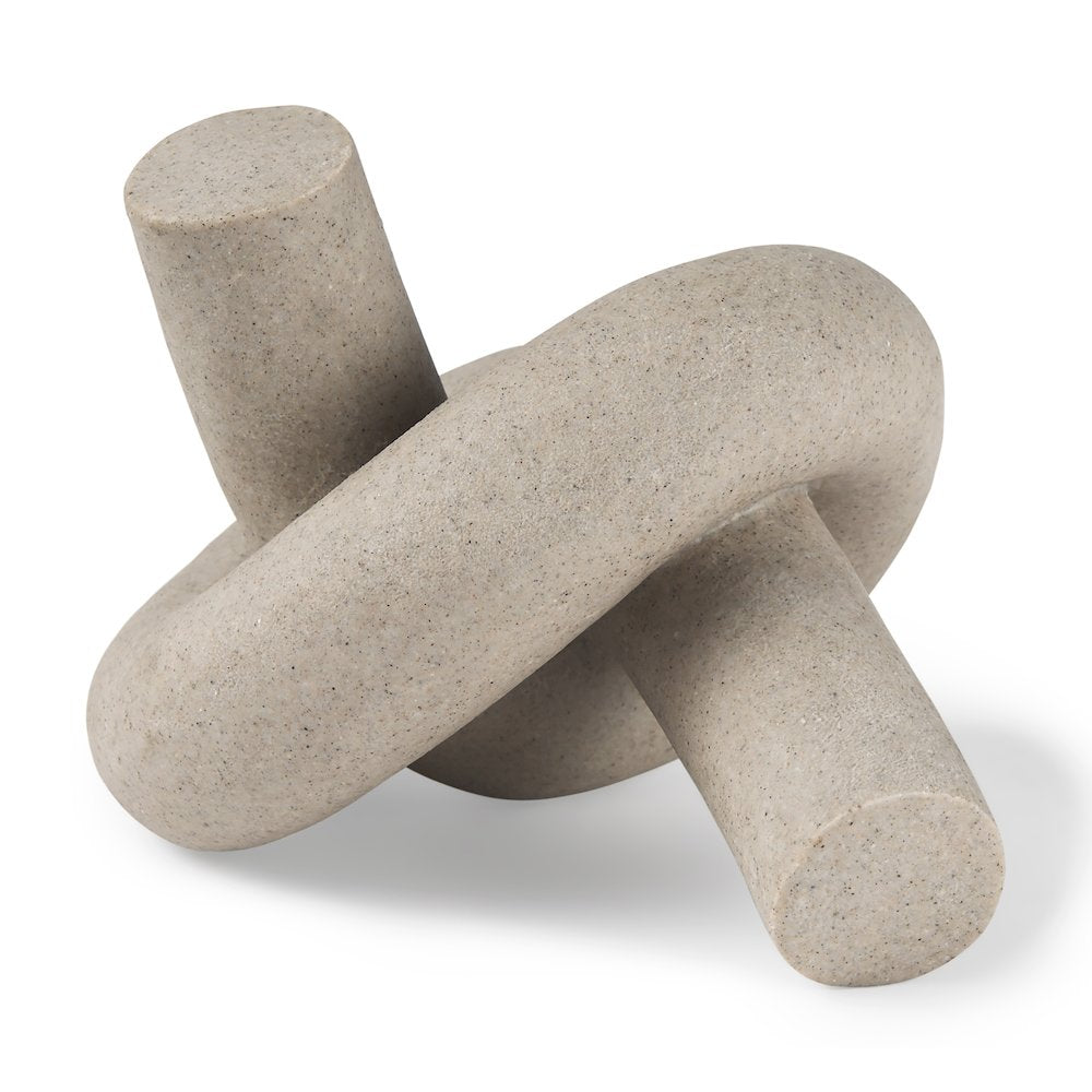 Otto  Sandstone Resin Large Knot Sculpture Decorative Object